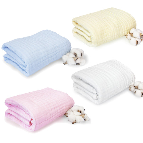 L’Ange 棉之境 6層純棉紗布浴巾/蓋毯（70x95 cm）
