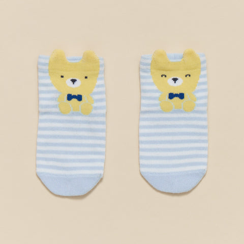 【麗嬰房】嬰童美國棉條紋無痕襪
