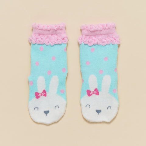 【麗嬰房】嬰童點點兔子寶寶襪