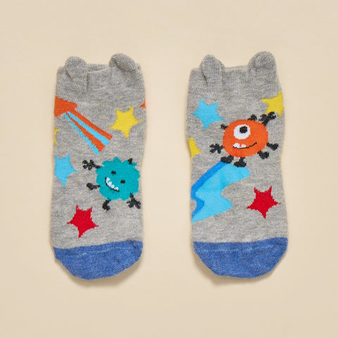【麗嬰房】玩fun嬰童怪獸遊太空襪