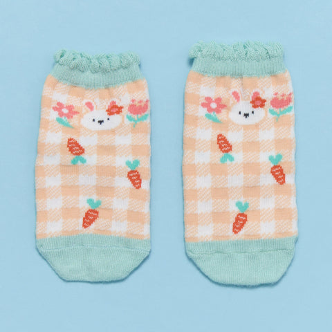 【麗嬰房】嬰童格紋小兔寶寶襪