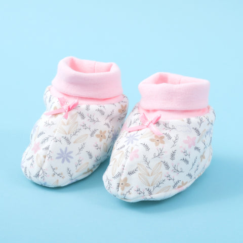 【麗嬰房】嬰兒典雅象細緻小花腳套