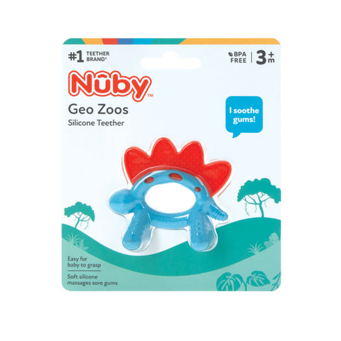 Nuby 童趣動物矽膠固齒器－恐龍