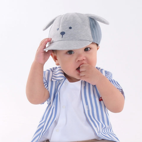 【麗嬰房】嬰童典雅象小狗耳朵棒球帽