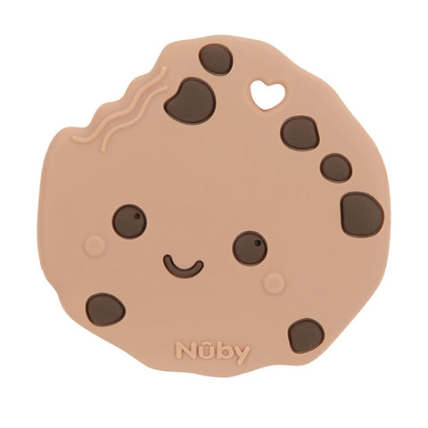 Nuby 巧克力餅乾造型矽膠固齒器