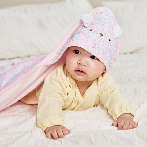 【麗嬰房】嬰童櫻花寶寶包巾