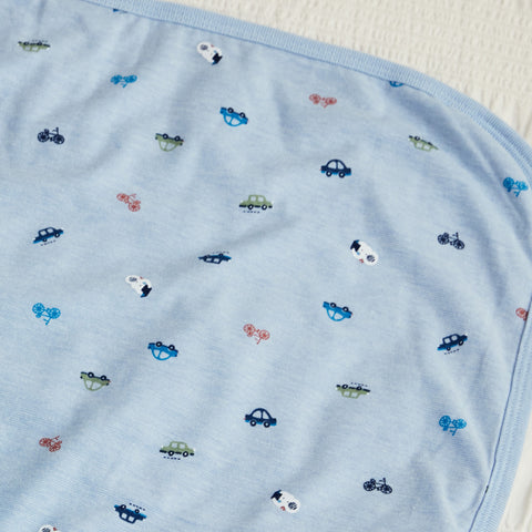 【麗嬰房】針織交通工具印圖布包巾