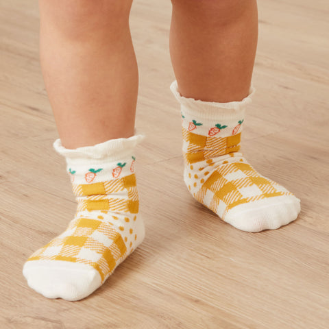 【麗嬰房】小蘿蔔荷葉邊短襪