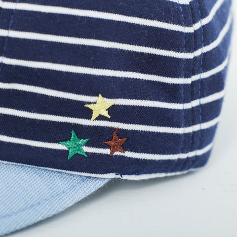【麗嬰房】嬰兒條紋星星精靈帽子