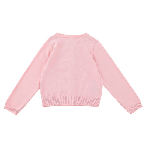 【麗嬰房】小童百搭可愛蜜粉色線衫