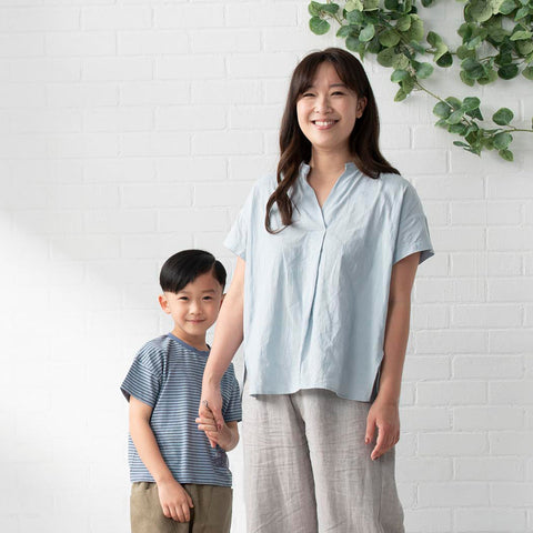 【麗嬰房】Simple親子純棉襯衫上衣-媽媽款