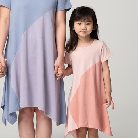【麗嬰房】Simple小童親子款顏色拼布洋裝