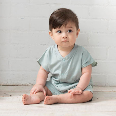 【麗嬰房】Simple嬰兒仿麻設計遊戲褲