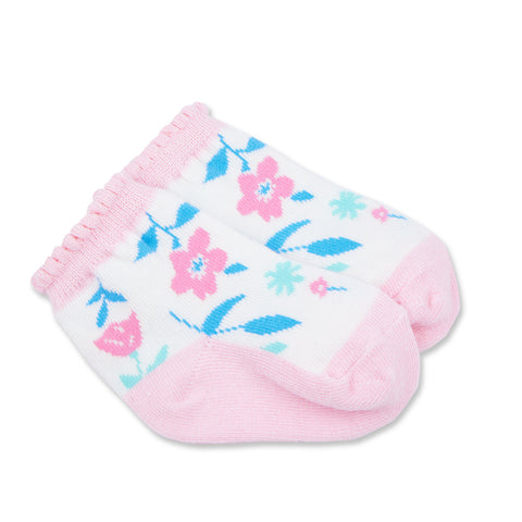 【麗嬰房】嬰兒水彩花花寶寶襪