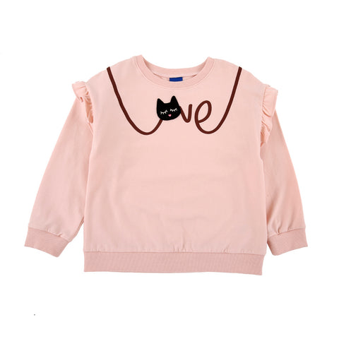 【麗嬰房】玩FUN 小童可愛小貓淺粉色上衣