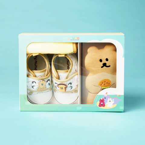 【my nuno】漢堡熊嬰兒鞋禮盒