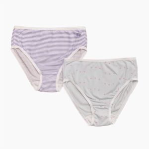 麗嬰房冰牛奶涼感女童三角內褲(2入)