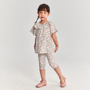 麗嬰房藤蔓花朵上衣