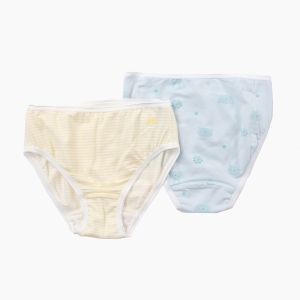 麗嬰房冰牛奶涼感女童三角內褲(2入)