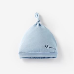 麗嬰房經典學院刺繡綁結嬰兒帽