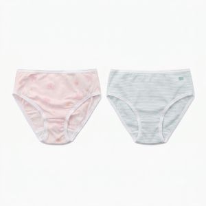麗嬰房冰牛奶涼感女童三角內褲(2入)