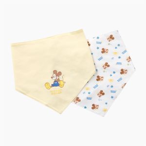 麗嬰房迪士尼系列艾草抗菌三角巾圍兜(2入)