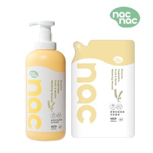 nac nac酵素奶瓶蔬果洗潔慕斯組合包