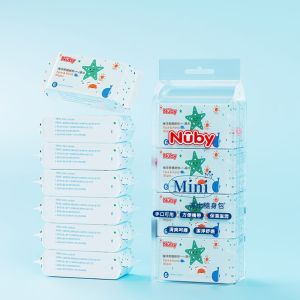 Nuby海洋奇遇迷你HOLD濕巾（6抽 x 8包）