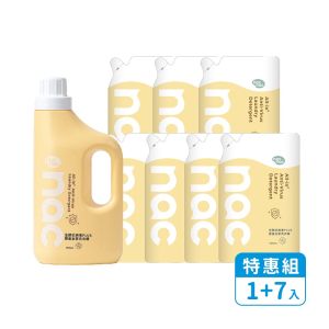 【箱購】nac nac全酵抗病毒PLUS嬰童全家洗衣精組合包