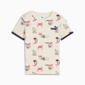 PUMA Little Runners印花短袖T恤