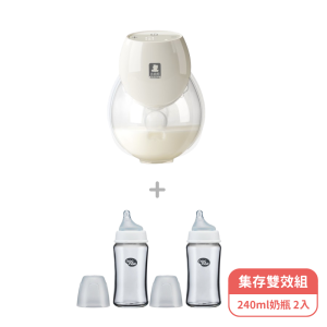 Snow Bear智允穿戴式電動吸乳器奶瓶組