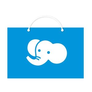 麗嬰房 les enphants 小象頭紙提袋-S