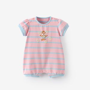 麗嬰房迪士尼系列奇奇蒂蒂撞色條紋遊戲褲