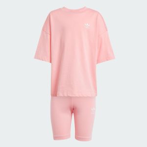 adidas originals ADICOLOR 棉短袖緊身褲套裝
