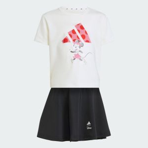 adidas 迪士尼系列 米妮機能短袖褲裙套裝