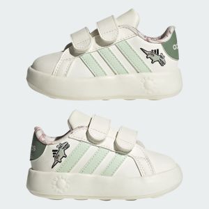 adidas 小童 迪士尼系列 DISNEYGRAND COURT DINO 跑步鞋