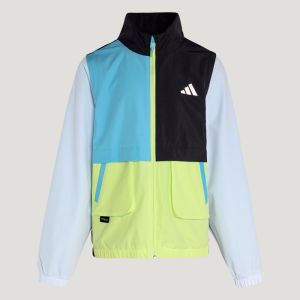adidas拼色立領外套